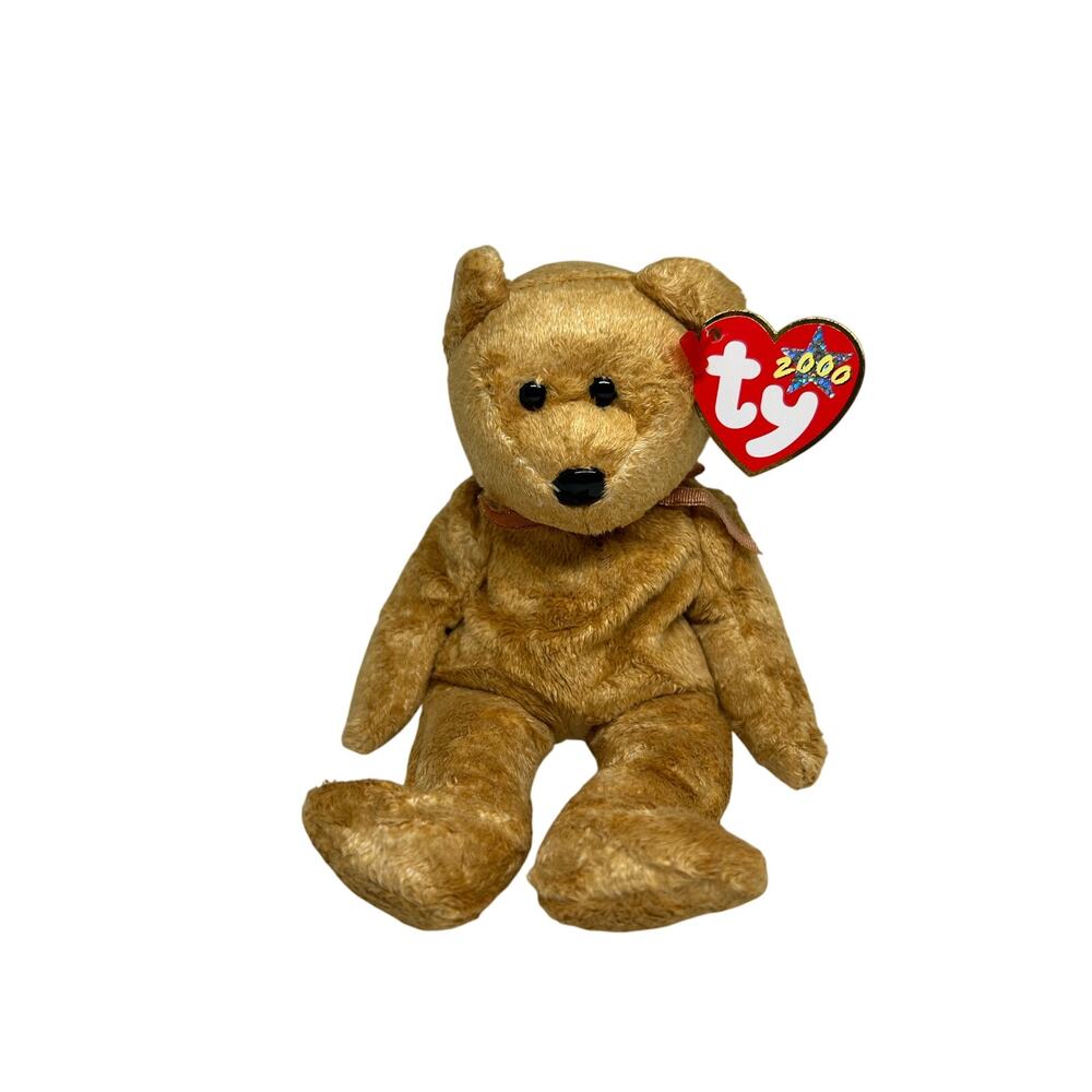 TY BEANIE BABIES CASHEW the BEAR 2000 Plush Stuffed Animal